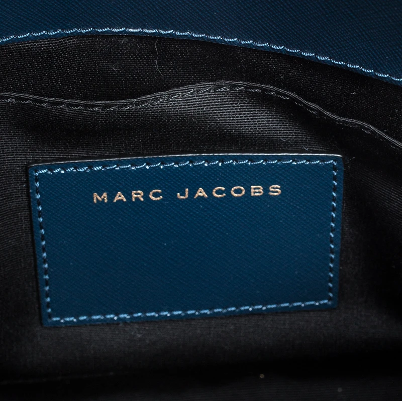 Marc Jacobs Blue Leather Little Big Shot Tote For Women 8 Marc Jacobs Blue Leather Little Big Shot Tote For Women - Image 8