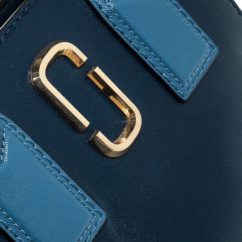 Marc Jacobs Blue Leather Little Big Shot Tote For Women 5 Marc Jacobs Blue Leather Little Big Shot Tote For Women - Image 5