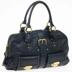Marc Jacobs Navy Venetia Satchel Bag For Women -Cheap Marc Jacobs Store luxury women marc jacobs used handbags p25860 003