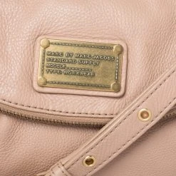 Marc Jacobs Beige Leather Classic Q Natasha Crossbody Bag For Women -Cheap Marc Jacobs Store luxury women marc jacobs used handbags p258609 010