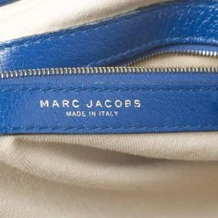 Marc Jacobs Blue Quilted Leather Stam Satchel For Women -Cheap Marc Jacobs Store luxury women marc jacobs used handbags p261193 001