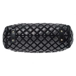 Marc Jacobs Black Crystal Embellished Quilted Leather Stam Satchel For Women -Cheap Marc Jacobs Store luxury women marc jacobs used handbags p262691 013