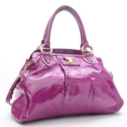 Marc Jacobs Alyona Purple Patent Leather Satchel For Women -Cheap Marc Jacobs Store luxury women marc jacobs used handbags p26451 0003