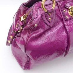 Marc Jacobs Alyona Purple Patent Leather Satchel For Women -Cheap Marc Jacobs Store luxury women marc jacobs used handbags p26451 0007