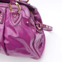 Marc Jacobs Alyona Purple Patent Leather Satchel For Women -Cheap Marc Jacobs Store luxury women marc jacobs used handbags p26451 0008
