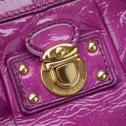 Marc Jacobs Alyona Purple Patent Leather Satchel For Women -Cheap Marc Jacobs Store luxury women marc jacobs used handbags p26451 0010
