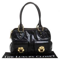 Marc Jacobs Black Leather Blake Satchel For Women -Cheap Marc Jacobs Store luxury women marc jacobs used handbags p264825 009