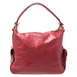 Marc Jacobs Red Leather Multi Pocket Shoulder Bag For Women -Cheap Marc Jacobs Store luxury women marc jacobs used handbags p266063 005