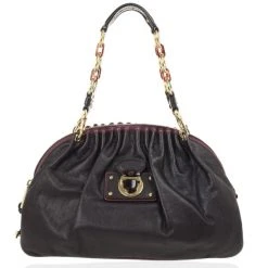 Marc Jacobs Black Leather Lou Bag For Women