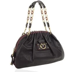 Marc Jacobs Black Leather Lou Bag For Women -Cheap Marc Jacobs Store luxury women marc jacobs used handbags p26886 003