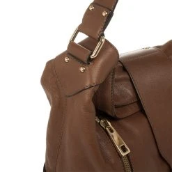 Marc Jacobs Brown Leather Amy With Zippers Hobo For Women -Cheap Marc Jacobs Store luxury women marc jacobs used handbags p27071 0006