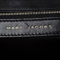 Marc Jacobs Black Crystal Embellished Satin Stam Satchel For Women -Cheap Marc Jacobs Store luxury women marc jacobs used handbags p271004 002