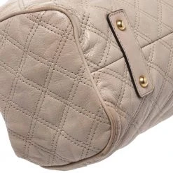 Marc Jacobs Beige Leather Mini Stam Satchel For Women -Cheap Marc Jacobs Store luxury women marc jacobs used handbags p275023 003