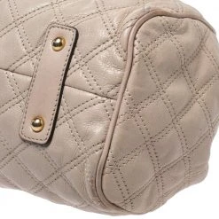 Marc Jacobs Beige Leather Mini Stam Satchel For Women -Cheap Marc Jacobs Store luxury women marc jacobs used handbags p275023 004