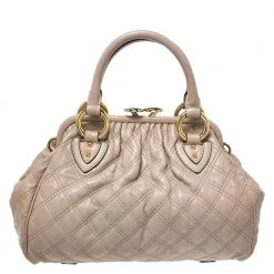 Marc Jacobs Beige Leather Mini Stam Satchel For Women -Cheap Marc Jacobs Store luxury women marc jacobs used handbags p275023 007