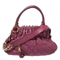 Marc Jacobs Pink Quilted Leather Cecilia Satchel For Women