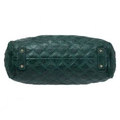 Marc Jacobs Green Quilted Leather Stam Shoulder Bag For Women -Cheap Marc Jacobs Store luxury women marc jacobs used handbags p275712 003