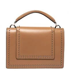 Marc Jacobs Beige Studded Leather Small Mischief Shoulder Bag For Women -Cheap Marc Jacobs Store luxury women marc jacobs used handbags p280637 006