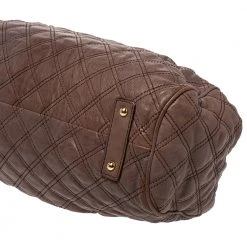 Marc Jacobs Brown Quilted Leather Stam Satchel For Women 20 Marc Jacobs Brown Quilted Leather Stam Satchel For Women -Cheap Marc Jacobs Store luxury women marc jacobs used handbags p281063 003