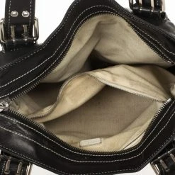 Marc Jacobs Black Leather Stella Tote For Women -Cheap Marc Jacobs Store luxury women marc jacobs used handbags p28588 0007