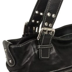 Marc Jacobs Black Leather Stella Tote For Women -Cheap Marc Jacobs Store luxury women marc jacobs used handbags p28588 0012