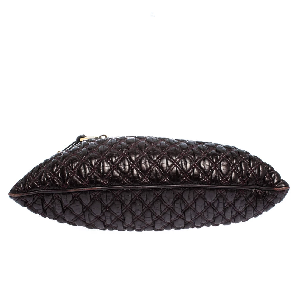 Marc Jacobs Burgundy Quilted Leather Stam Shoulder Bag For Women 6 Marc Jacobs Burgundy Quilted Leather Stam Shoulder Bag For Women - Image 6