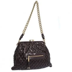 Marc Jacobs Burgundy Quilted Leather Stam Shoulder Bag For Women 13 Marc Jacobs Burgundy Quilted Leather Stam Shoulder Bag For Women -Cheap Marc Jacobs Store luxury women marc jacobs used handbags p286032 008