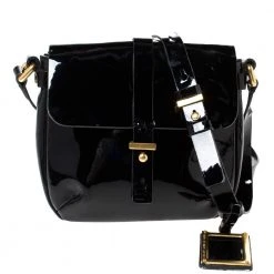 Marc By Marc Jacobs Black Patent Leather Crossbody Bag For Women