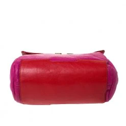Marc By Marc Jacobs Fuchsia/Red Leather Bob’s Memphis Top Handle Bag For Women -Cheap Marc Jacobs Store luxury women marc jacobs used handbags p287390 005