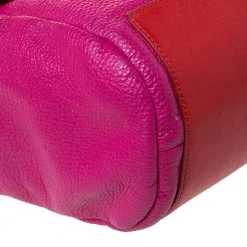 Marc By Marc Jacobs Fuchsia/Red Leather Bob’s Memphis Top Handle Bag For Women -Cheap Marc Jacobs Store luxury women marc jacobs used handbags p287390 006