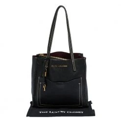 Marc Jacobs Black Leather Grind T Pocket Tote For Women 19 Marc Jacobs Black Leather Grind T Pocket Tote For Women -Cheap Marc Jacobs Store luxury women marc jacobs used handbags p289645 001