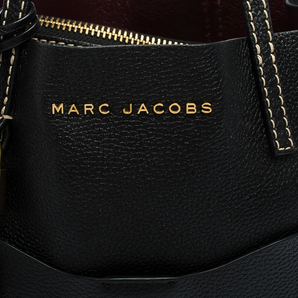 Marc Jacobs Black Leather Grind T Pocket Tote For Women 5 Marc Jacobs Black Leather Grind T Pocket Tote For Women - Image 5