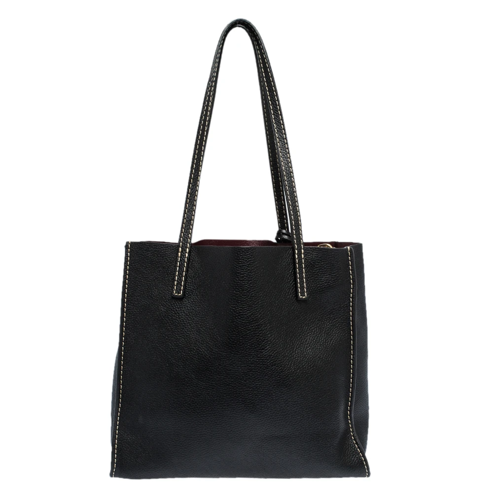 Marc Jacobs Black Leather Grind T Pocket Tote For Women 4 Marc Jacobs Black Leather Grind T Pocket Tote For Women - Image 4