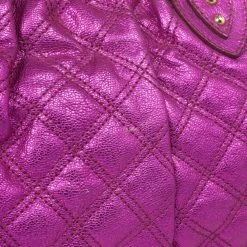 Marc Jacobs Metallic Leather Stam Bag For Women -Cheap Marc Jacobs Store luxury women marc jacobs used handbags p29458 009