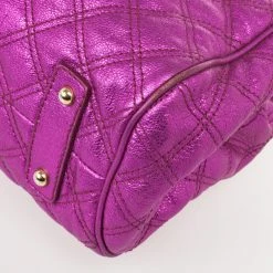 Marc Jacobs Metallic Leather Stam Bag For Women -Cheap Marc Jacobs Store luxury women marc jacobs used handbags p29458 012