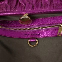 Marc Jacobs Metallic Leather Stam Bag For Women -Cheap Marc Jacobs Store luxury women marc jacobs used handbags p29458 017
