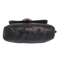 Marc Jacobs Metallic Black Leather Flap Crossbody Bag For Women -Cheap Marc Jacobs Store luxury women marc jacobs used handbags p297828 1592310137 003