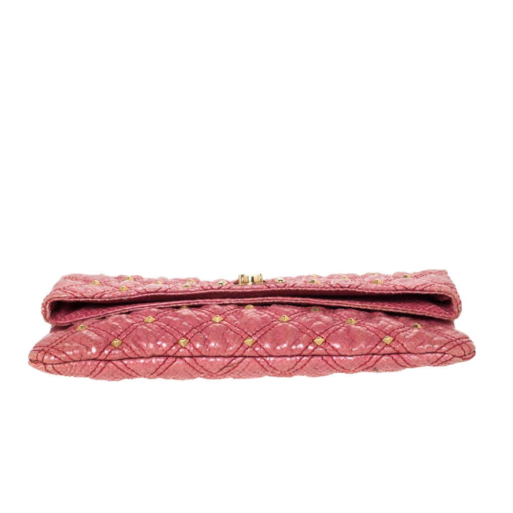 Marc Jacobs Pink Studded Leather Eugenie Clutch For Women 6 Marc Jacobs Pink Studded Leather Eugenie Clutch For Women - Image 6