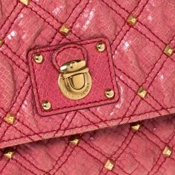 Marc Jacobs Pink Studded Leather Eugenie Clutch For Women 16 Marc Jacobs Pink Studded Leather Eugenie Clutch For Women -Cheap Marc Jacobs Store luxury women marc jacobs used handbags p302911 010