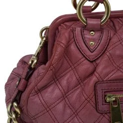 Marc Jacobs Cherry Red Quilted Leather Stam Bag For Women 21 Marc Jacobs Cherry Red Quilted Leather Stam Bag For Women -Cheap Marc Jacobs Store luxury women marc jacobs used handbags p30589 0006