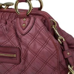 Marc Jacobs Cherry Red Quilted Leather Stam Bag For Women 24 Marc Jacobs Cherry Red Quilted Leather Stam Bag For Women -Cheap Marc Jacobs Store luxury women marc jacobs used handbags p30589 0009