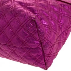 Marc Jacobs Metallic Pink Quilted Leather Satchel For Women -Cheap Marc Jacobs Store luxury women marc jacobs used handbags p314731 003