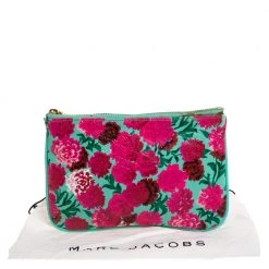 Marc Jacobs Multicolor Floral Print Leather Zipper Clutch For Women -Cheap Marc Jacobs Store luxury women marc jacobs used handbags p315224 006