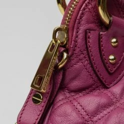Marc Jacobs Purple Quilted Calf Leather Small Cecilia Bag For Women -Cheap Marc Jacobs Store luxury women marc jacobs used handbags p31671 010