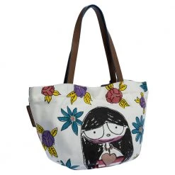 Marc Jacobs White Printed Canvas And Leather Tote For Women 11 Marc Jacobs White Printed Canvas And Leather Tote For Women -Cheap Marc Jacobs Store luxury women marc jacobs used handbags p318107 004