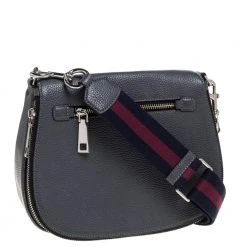 Marc Jacobs Grey Leather Medium Gotham Crossbody Bag For Women -Cheap Marc Jacobs Store luxury women marc jacobs used handbags p319346 008