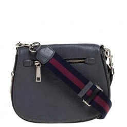 Marc Jacobs Grey Leather Medium Gotham Crossbody Bag For Women