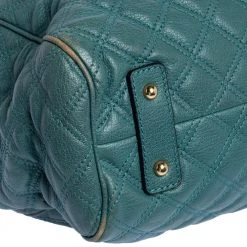 Marc Jacobs Pale Green Quilted Leather Stam Shoulder Bag For Women -Cheap Marc Jacobs Store luxury women marc jacobs used handbags p320210 013