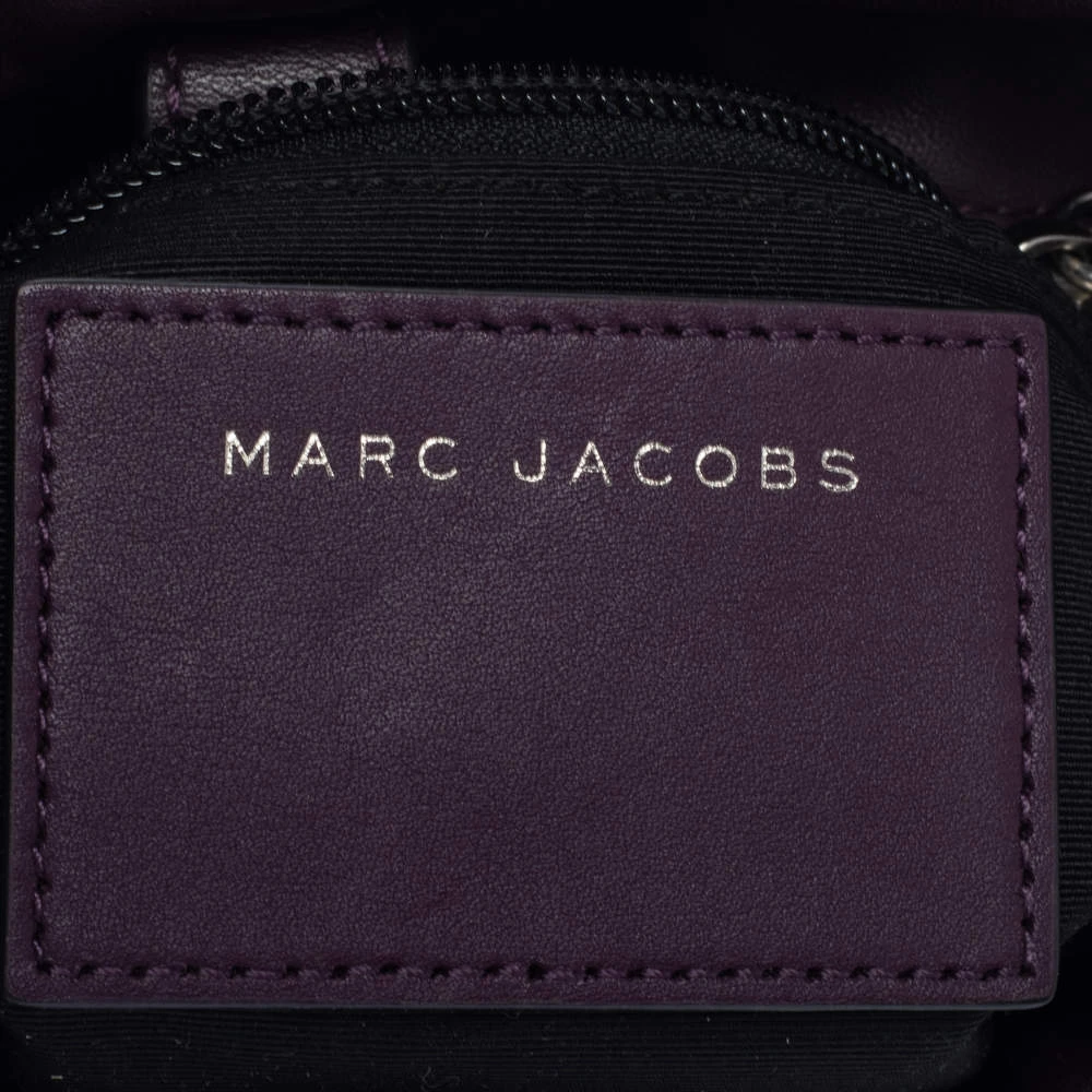 Marc Jacobs Purple Leather Drawstring Shoulder Bag For Women 8 Marc Jacobs Purple Leather Drawstring Shoulder Bag For Women - Image 8