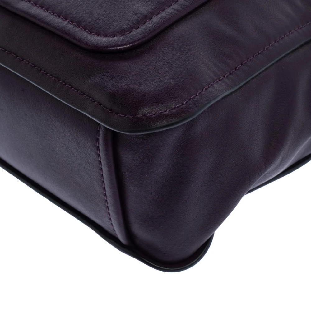 Marc Jacobs Purple Leather Drawstring Shoulder Bag For Women 10 Marc Jacobs Purple Leather Drawstring Shoulder Bag For Women - Image 10